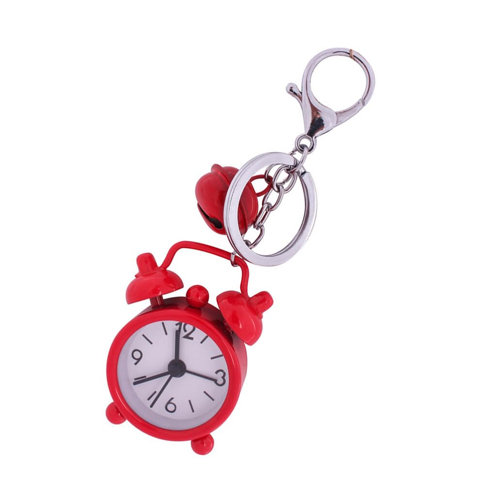 ZCCZJS Mini Alarm Clock Alarm Clock Keyring Creative Key Pendant Key Chain for Students -Purple