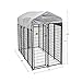 KennelMaster Black Welded Wire Kennel Kit for Dogs, 96