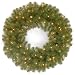 National Tree 24 Inch North Valley Spruce Wreath with 50 Battery Operated Dual Color LED Lights (NRV7-300D-24WB1)