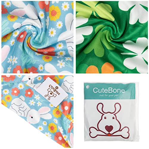 Image of CuteBone Dog Shirts 2-Pack Soft Pet Clothes Breathable Summer Vest for Small Puppy and Stretchy Cat Apparel