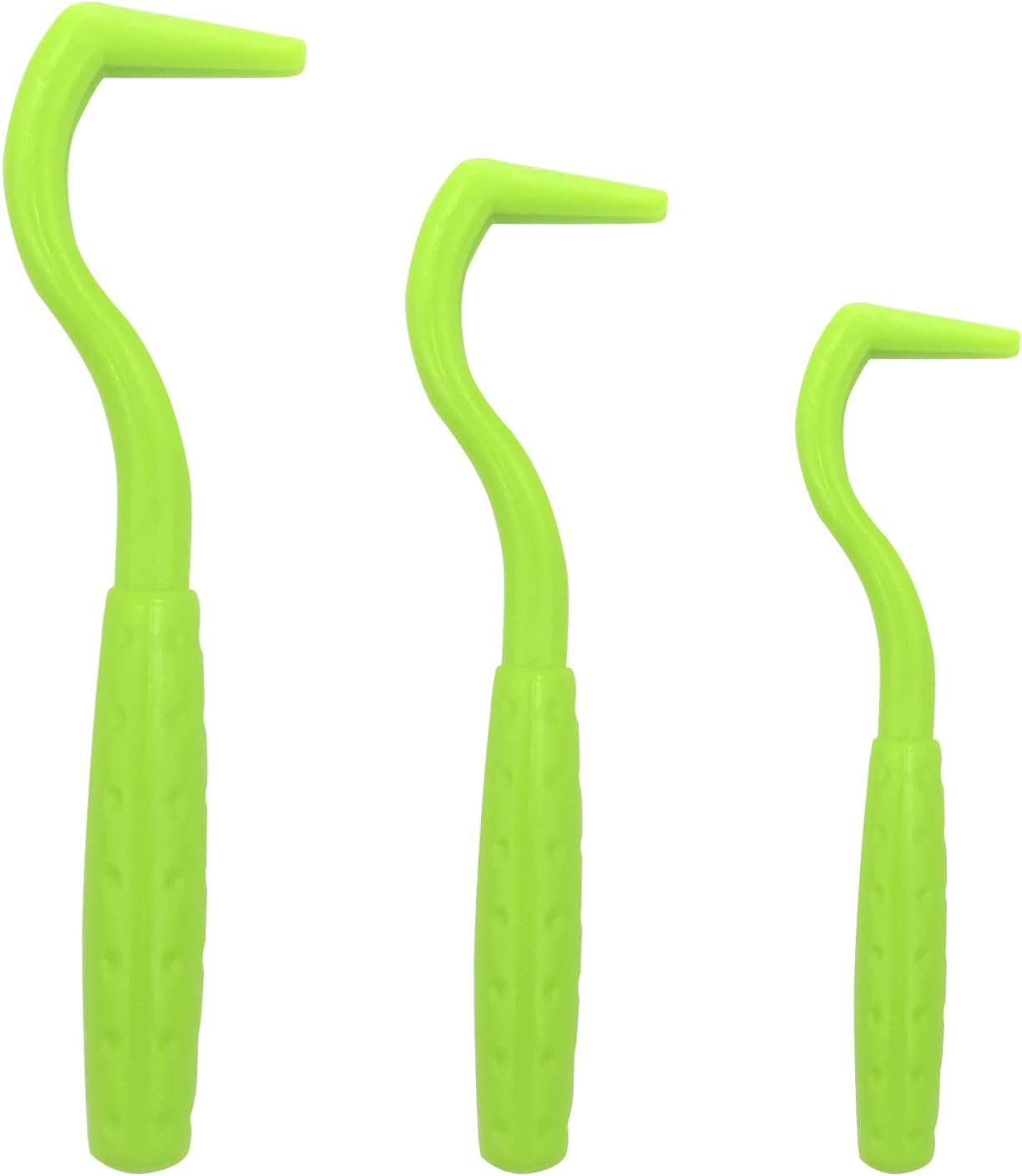 3 PCS Tick Remover Tool, Plastic Painlessly Tick Remover Portable for Dogs Cats Humans (Green)