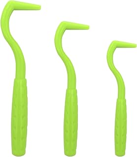 Quacc 3 PCS Tick Remover Tool, Plastic Painlessly Tick Remover Portable for Dogs Cats Humans (Green)