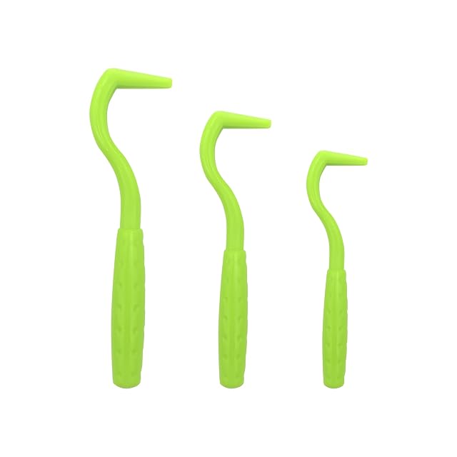 Quacc 3 PCS Tick Remover Tool Plastic Painlessly Tick Remover Portable for Dogs Cats Humans Green