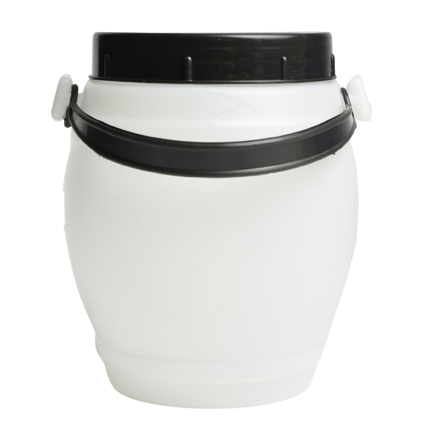 Food-Safe Plastic Barrels with Screw-On Lid – Durable Storage Drum for Fermentation, Water, and Food, Lightweight with Handles (1.5L Barrel with Handle)