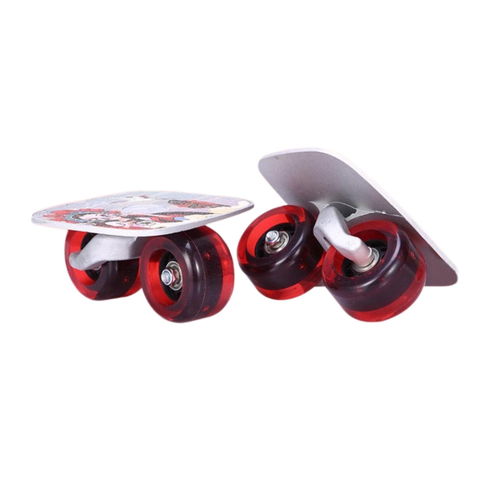 Okiyakusama 1 Paio di Pattini da Tavola con Telaio in Alluminio, Mini Pattini Freeskate, Pattini a Rotelle con Carta Vetrata per Adulti E Bambini