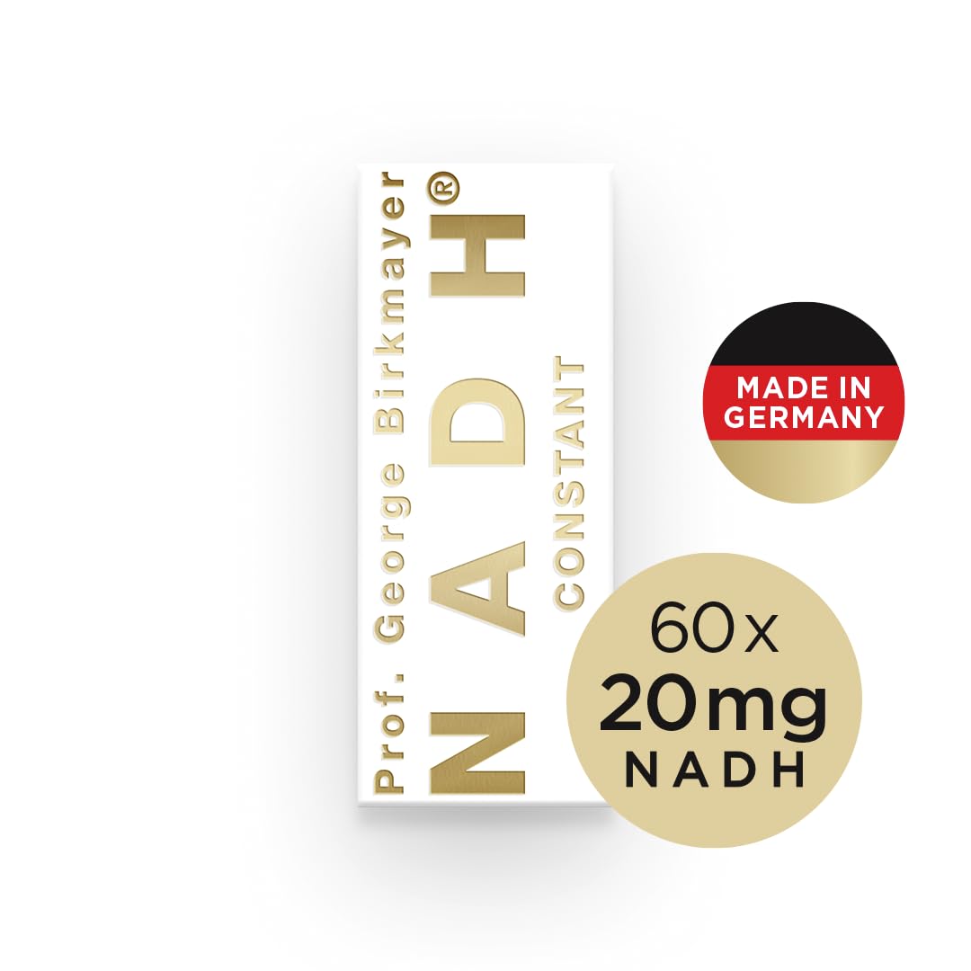 CONSTANT, hochdosiert, 80mg NADH Tagesdosis, Tablette, Supplement, 60 Tabletten