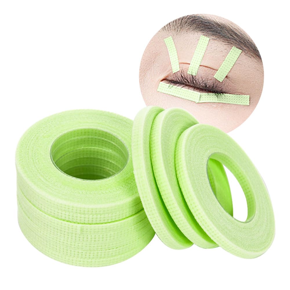 Lunamoon 10 Rolls Eyelash Extension Tape Eyelash Tape Eyelash Tape, 4mm Tape*10 Green