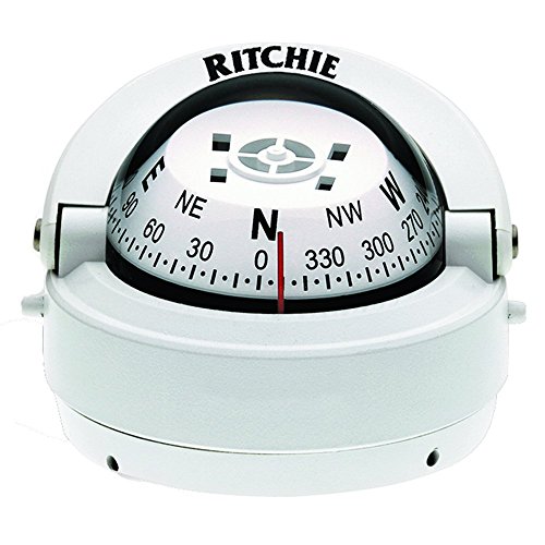 Brújula Ritchie S-53W Explorer - Montaje en Superficie - Blanca miniatura 1