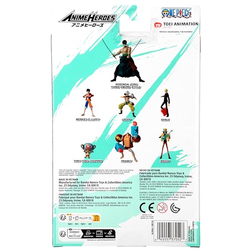 Image of ANIME HEROES - One Piece - Roronoa Zoro Three Sword Style Action Figure