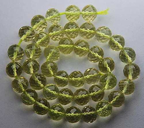 Quartz Citron perles 8mm LKBEADS pour fabriquer un bracelet de lithothérapie