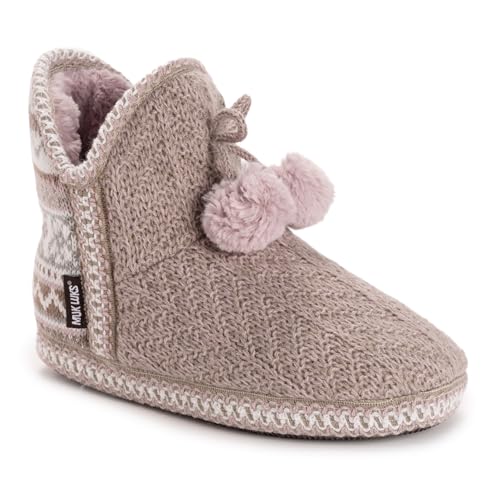 MUK LUKS Women's Amira Slipper, Natural Purple,...
