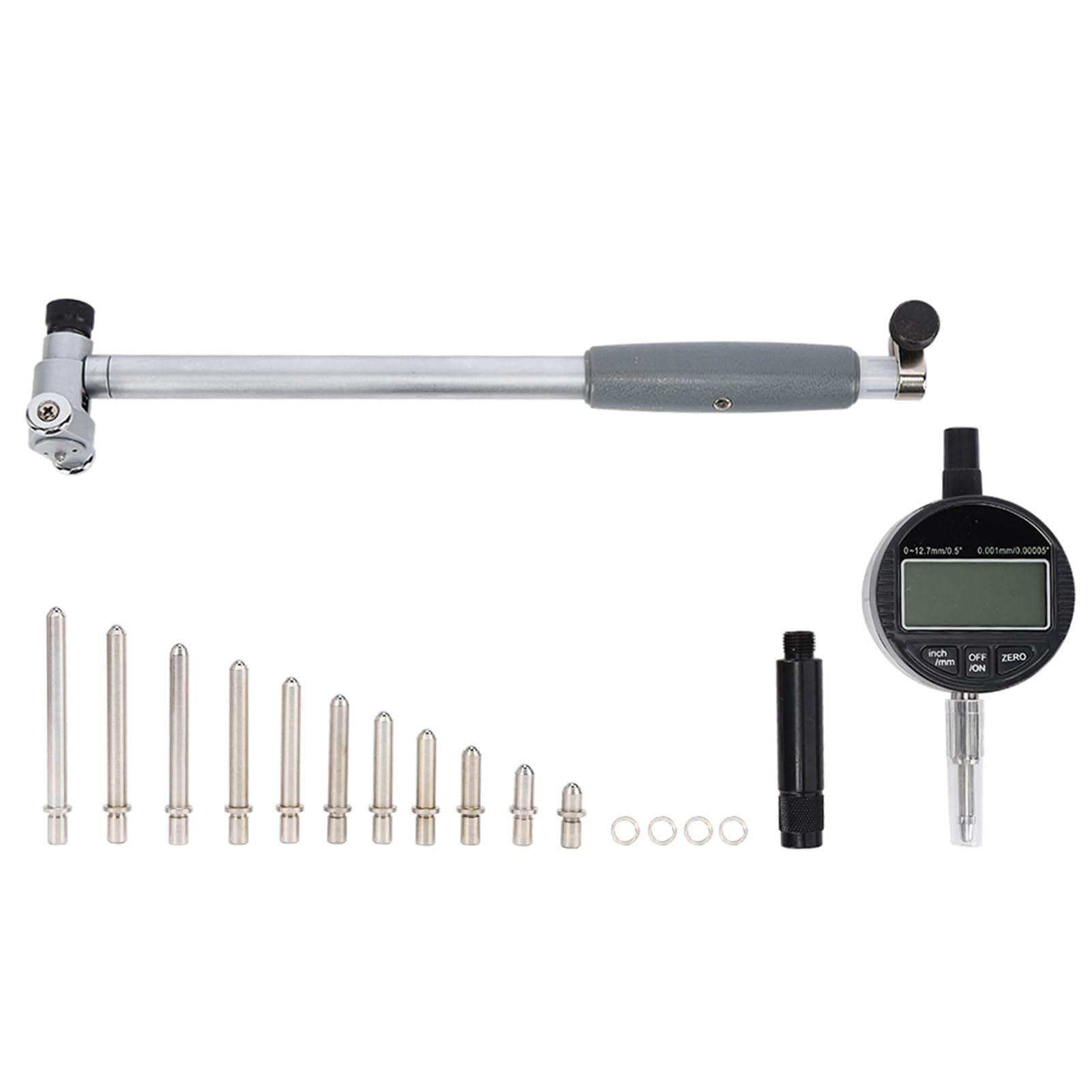 Digitales Bohrungslehre 35-50 Mm Mit 0,01 Mm Genauigkeit - Innendurchmesser Messgerät Mit 12 Sonden, Edelstahl