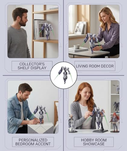 Image of embroidery Model Kit, Action Figures, Model Kit Building Set, Detailed Assembly Project for Hobby Enthusiasts and Collectors, Engaging Craft Activity (White)