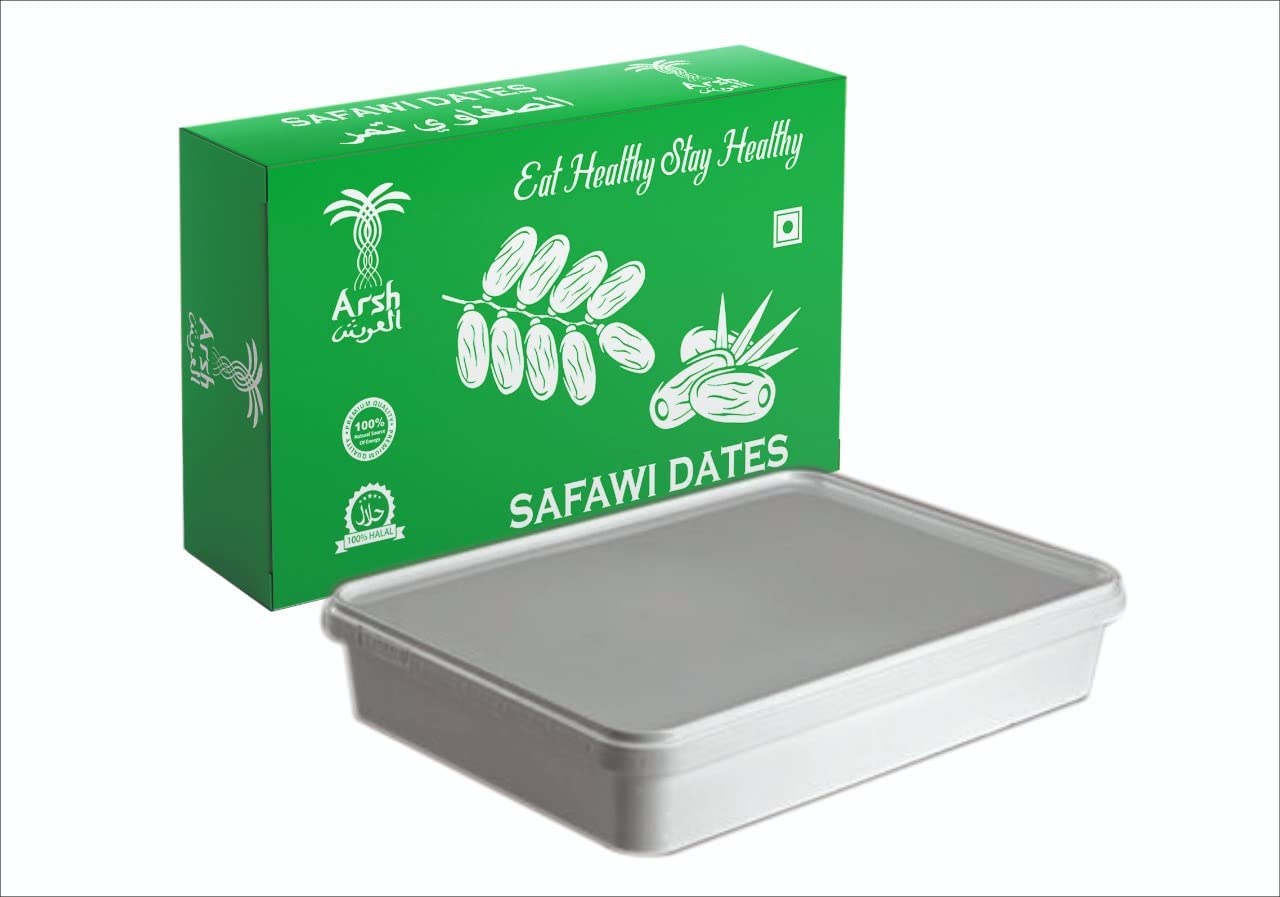 Arsh Safawi AL Madina Seedless Dates - 1 Kg | Khajoor Dry Fruits | Healthy & Nutritious Snack | Rich in Iron, Fibre, Immunity Booster, Protein & Vitamins | Natural Sweetener (B0B4FTMF2H) Amazon Price History, Amazon Price Tracker