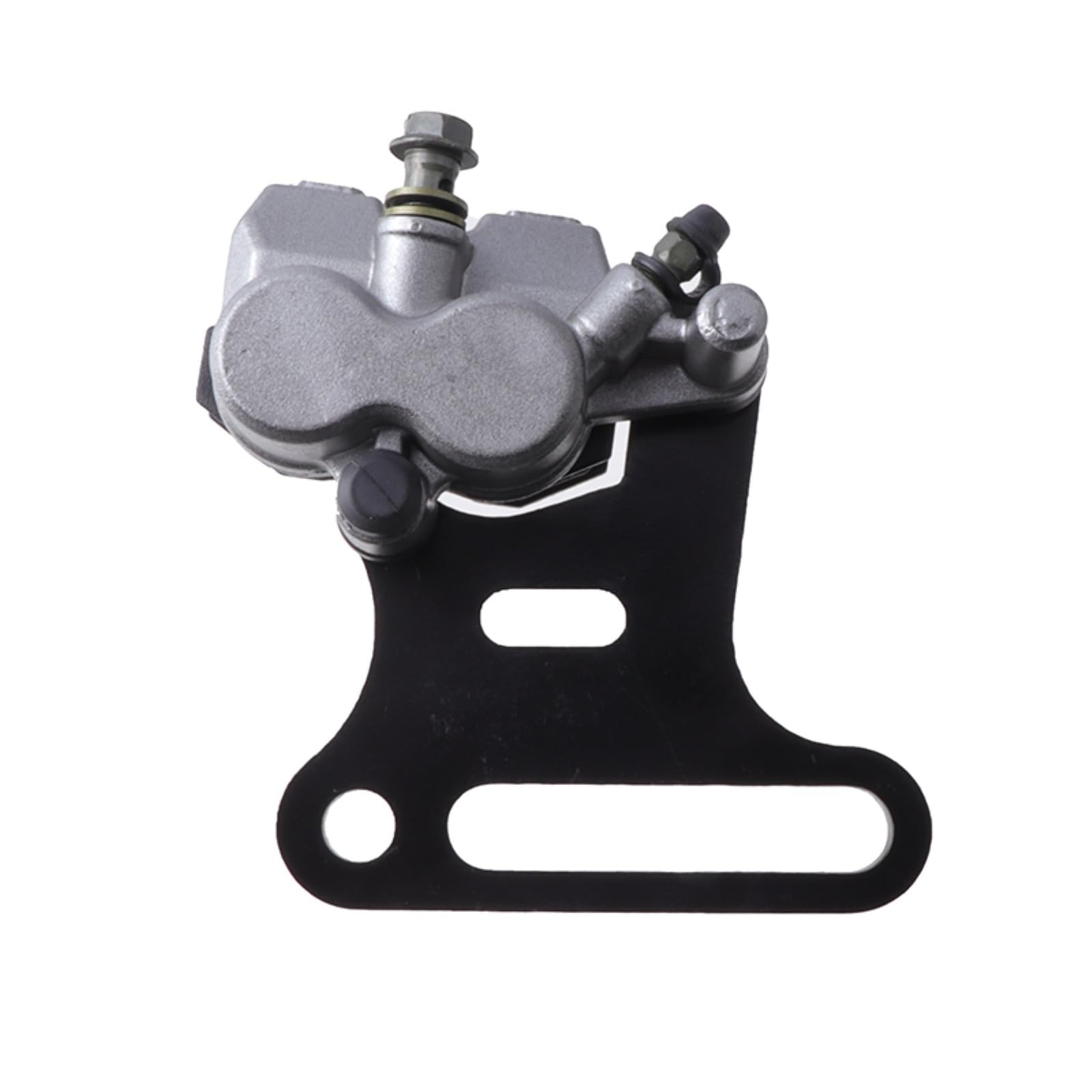 APSHDNCU Forward Brake Pump Fit for 110cc 125cc 140cc Pit Dirt Bike Parts Motorcycle 12mm Bracket Rear Hydraulic Disc Brake Caliper Pump(Silver)
