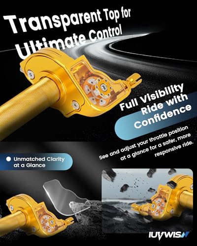 Image of Mini Bike Throttle Kit 7 /8 inch 22mm MiniBike Throttle Assembly + Throttle Cable CNC Quick Twist Universal for Dirt Pit Bike Motorcycle CT200U CT200U-EX BT200X CRF KLX SSR 50 110 125 250 Gold