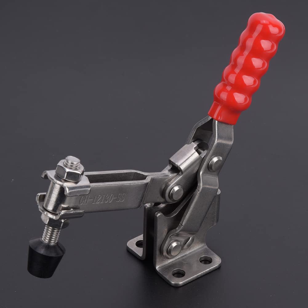 Toggle Clamp Stainless Steel Strong Clamping Force Welding Fixture 227KG GH-12130-SS for Woodworking