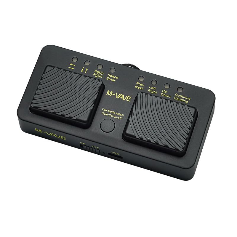 M-Vave Cube Turner Pro - Bluetooth foot pedal for sheet music/lyrics on Phones, Tablets and Computers - Image 3