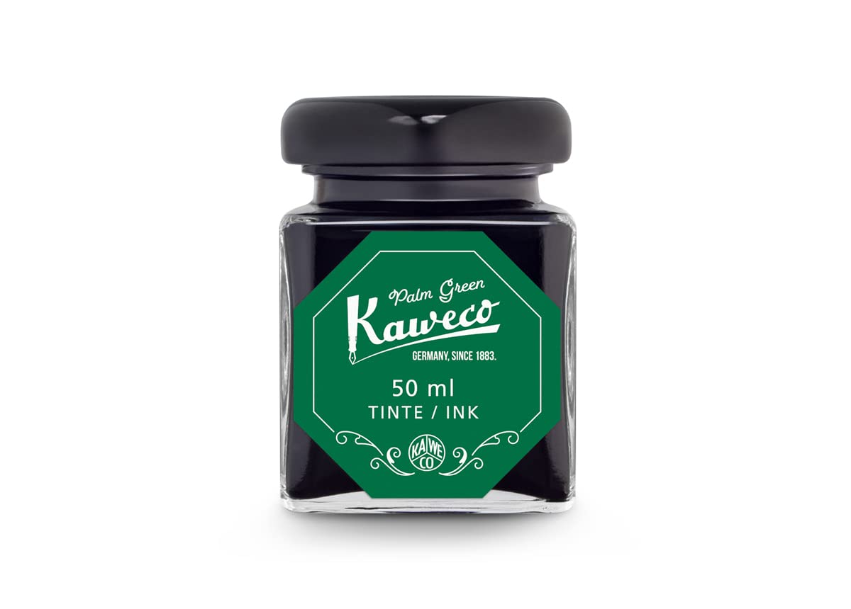 Kaweco Ink Bottle 50 ml Palm Green I Premium Ink for Fountain Pen in Glass I with Kaweco Quality Seal I Vegan Cruelty Free Water Soluble Calligraphy Lettering Writing โ image 1