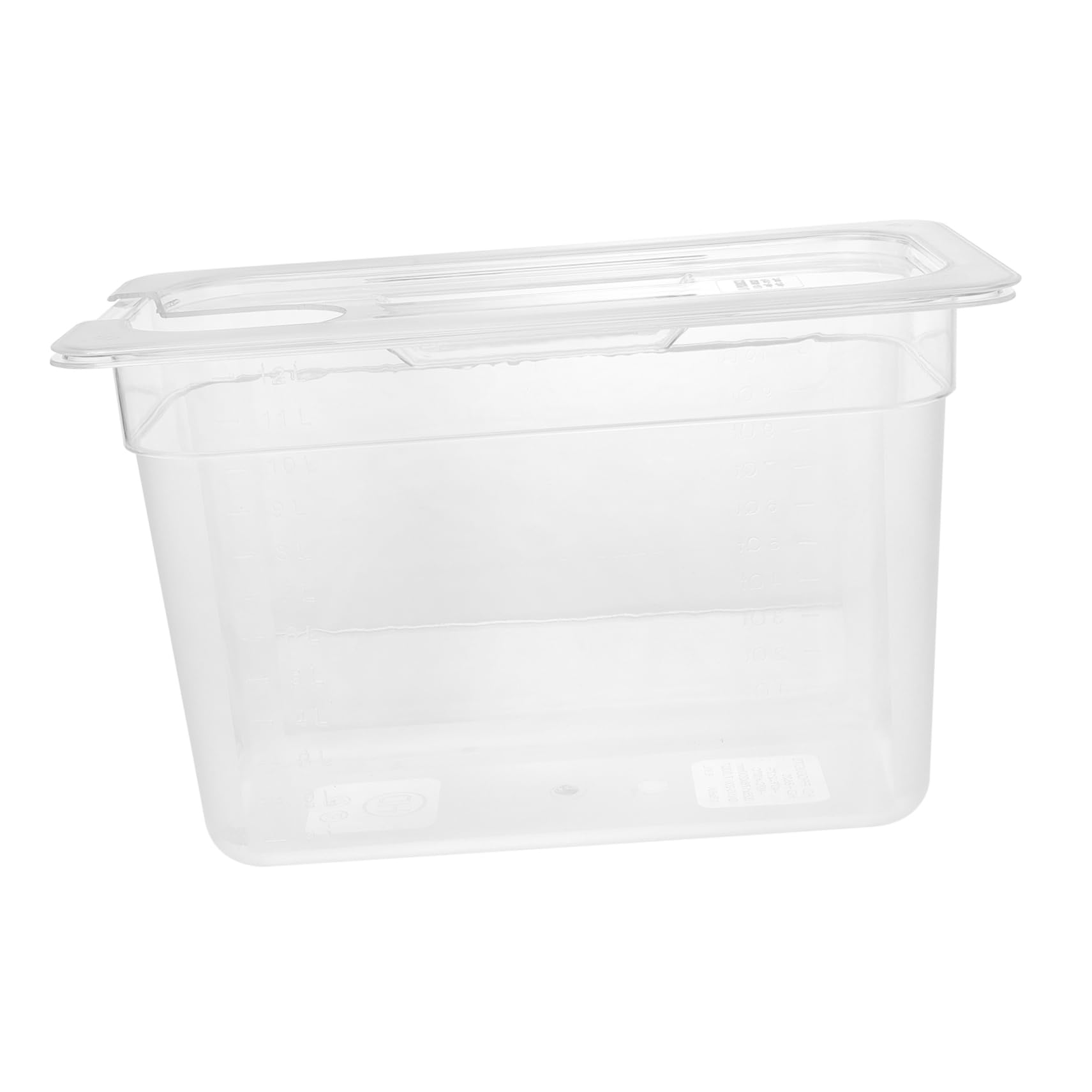 STOBAZA Crystal Visibility Slow Cooker Container 6l Food Box Lid Locking Lid for