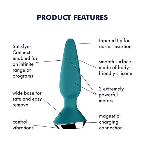 Satisfyer Plug-Ilicious 1 Vibratore Butt Plug Con Controllo Tramite App | Impermeabile (IPX7) | Silicone Delicato Sulla Pelle | Sex Toy Per Uomini E Donne | Vibratore Prostata - 3