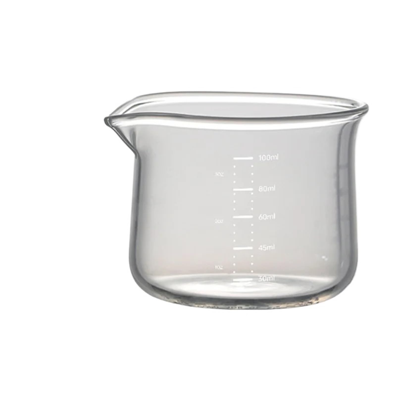 Jarra para Espumar Leche Tazas medidoras de 100ml, Vidrio de Alto borosilicato, Calibre Pesado, Taza de Leche, Taza aromática de café, Taza dosificadora Eapresso, Accesorios de café, 3 uds.
