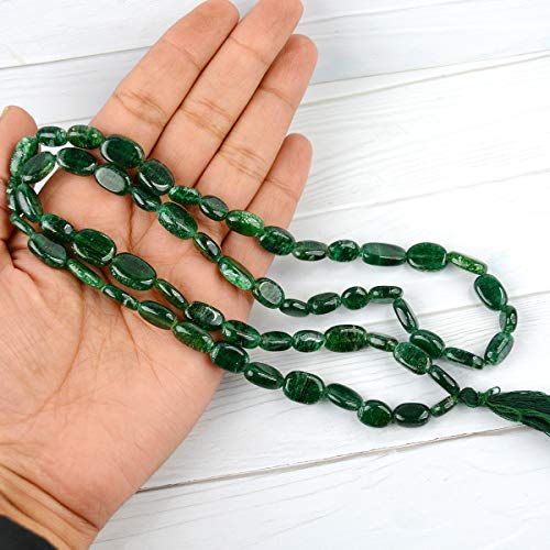 Image of Natural Oval Crystal Beads Mala Necklace Collection for Men & Women, Reiki Energized Gemstone Jewellery for Meditation, Mindful Living, Spiritual Decor & Everyday Fashion Styling