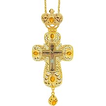 Gold Orthodox Pectoral Cross for Priest