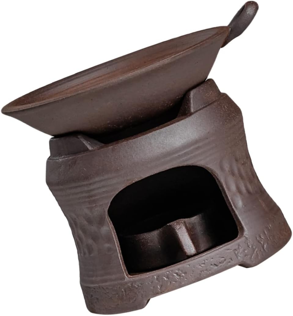 Elegant Ceramic Candle Holder Tea Pot Warmer Stand Teapot Brazier for Tea Preservati