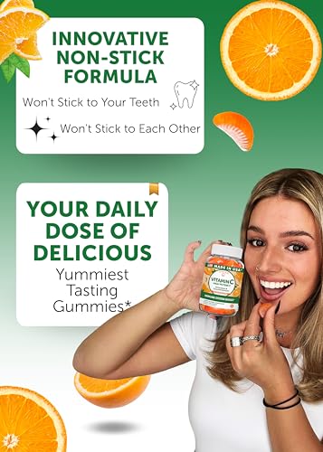 Image of Lunakai USA Made High Potency Vitamin C Gummies for Adults and Kids - 300mg Immune Support - Non-GMO, Vegan, Delicious Orange Flavor, 60ct