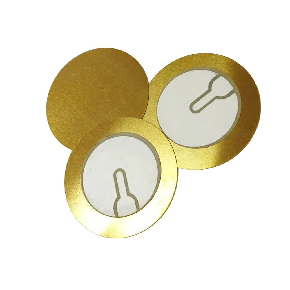 TECHDELIVERS® 27mm gold color Piezo Discs - piezoelectric element buzzer transducer sensor 5Pieces (B08TVWHMS4) Amazon Price History, Amazon Price Tracker