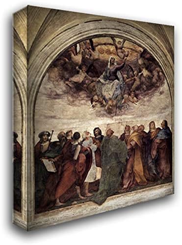 Assumption of The Virgin 20x22 Gallery Wrapped Stretched Canvas Art by Rosso Fiorentino