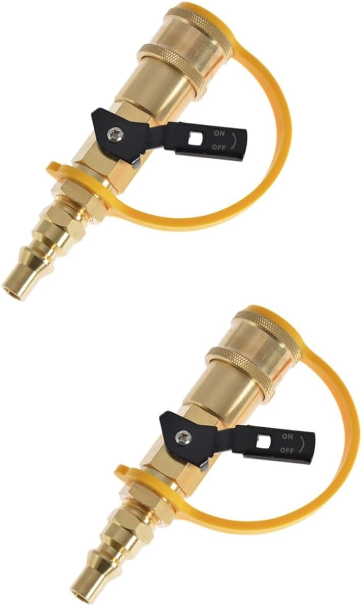 2sets Grill Replacement Parts Propane Quick Connect Fittings Kit Rv Accessory