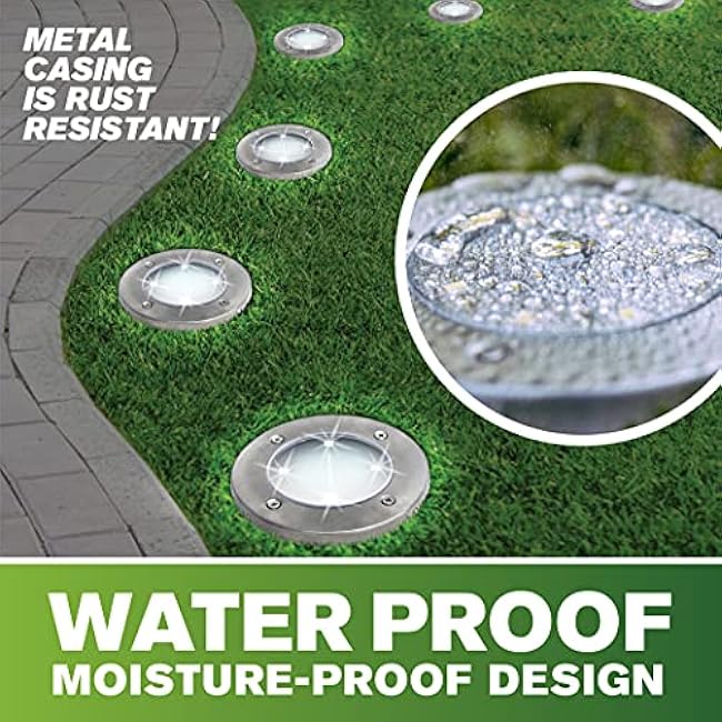 Bell+Howell Disk Lights LED Outdoor 4 Pack