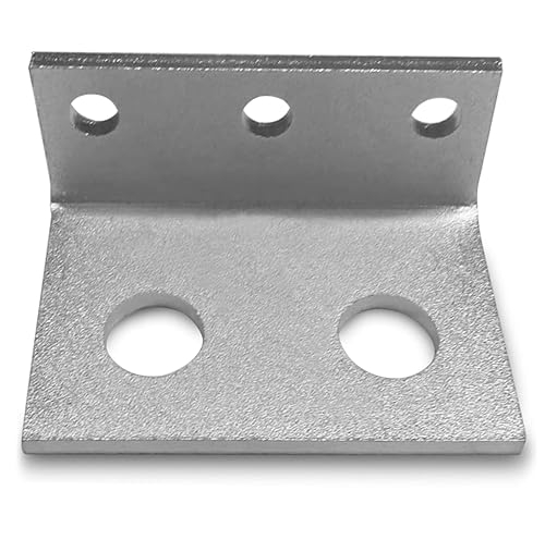Image of MB08 Mounting Bracket for 1 /2 inch JIC #8 Bulkhead Hydraulic Coupler - Heavy Duty Steel & Aluminum, Unfinished Finish - USA Made Hydraulic Fitting Support Mount