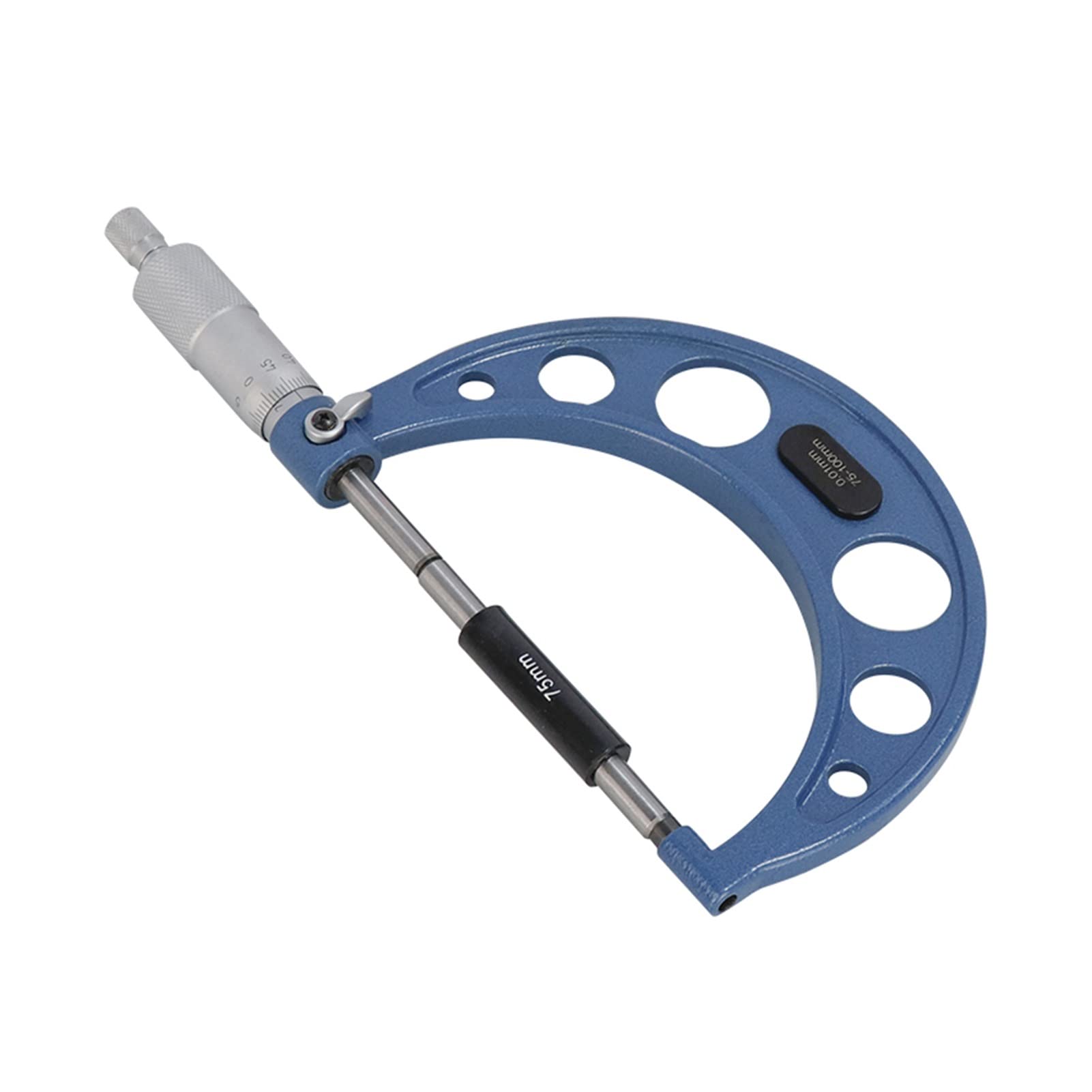 Set di micrometri per esterni, 0-100 mm, 4 pezzi, strumento di misurazione di precisione, 0,01 mm, per macchinisti, meccanici e ingegneri