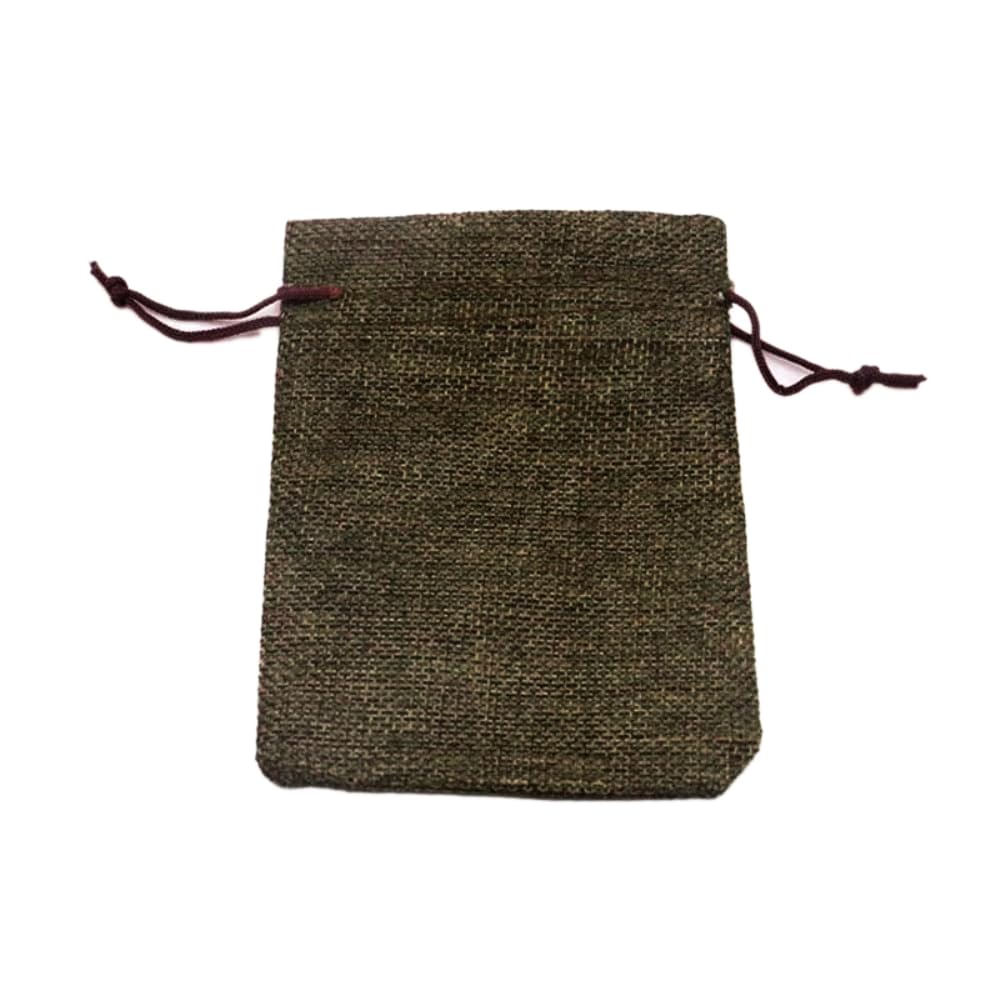 Pack of 10 Cotton Bags with Drawstring, Jewellery Bag, Bag with Drawstring Made of Hessian, Hessian Gift Bags for Weddings, Home Deliveries, Craft Gifts, Brown, 20 x 30 cm