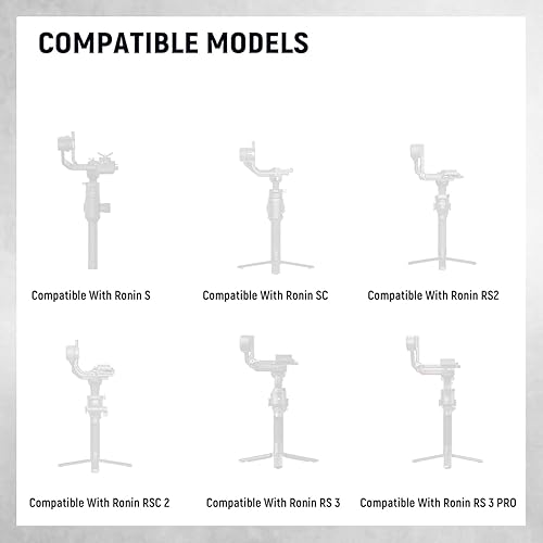 Miniatura 2 de NEEWER Mango dual compatible con cardán DJI RS4 RS4 Pro RS3 RS3 Pro RS2 RSC2 Ronin S SC, kit de doble mango con 2 rieles Mini NATO, abrazaderas NATO