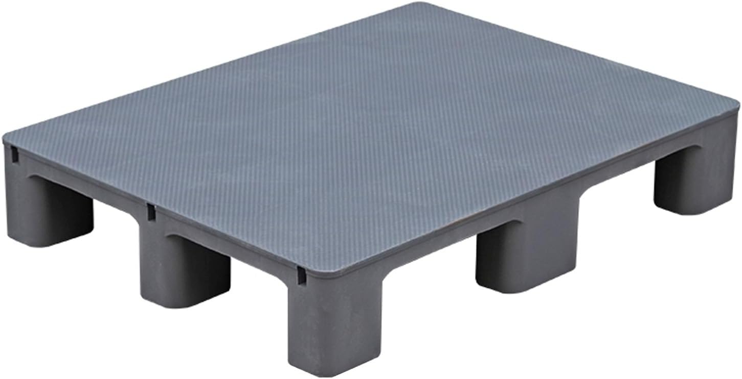 Garage Pallets, Plastic Pallet, Industrial Grade Load Bearing Capacity, Versatile Applications, Suitable for High Strength Warehousing and Logistics(Gray,80x60x14cm/31x24x5.5in)