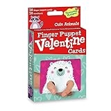 Peaceable Kingdom Valentines 28 Finger Puppet Cute Animal Cards with Envelopes