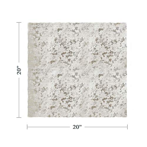 Servilletas de Tela Cuadradas Plata 20 Pulgadas miniatura 4