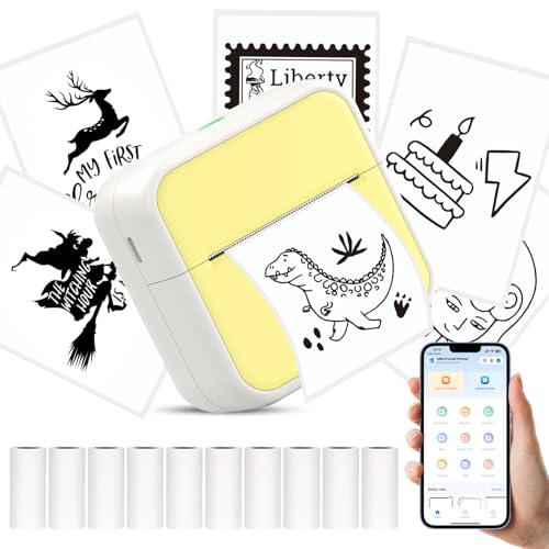 HUIJUTCHEN ~j|Pbgv^[ iPhone/Androidp |[^u~jXebJ[v^[ 10[̔SMt u[gD[XMx[J[ W[iʐ^wKp Yelllow