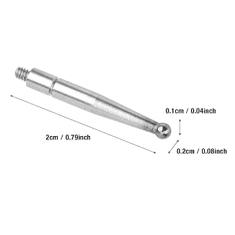 Dial Test Indicator Probe Lever Indicators Measuring Tool Accessory Durable Precision Measuring Instrument for Engineers Mechanics Jewelers 2PCS Tungsten Steel Ruby 2cm 0.2cm (Tungsten steel watch
