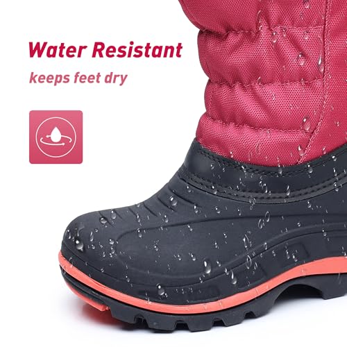 Felabo Kids Snow Boots for Boys & Girls – Warm Water-Resistant Winter Boots Easy to Put On (Toddler/Little Kid/Big Kid)2