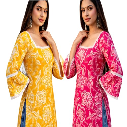 Image of Women's and Girls Short Kurti in TopsTunic | Ladies Ethnic Tunic