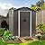 Shintenchi 5x3 FT Storage Shed,Waterproof Metal Garden Sheds with Lockable Double Door,Weather Resistant Steel Tool Storage House Shed for Yard,Garden,Patio,Lawn,Grey