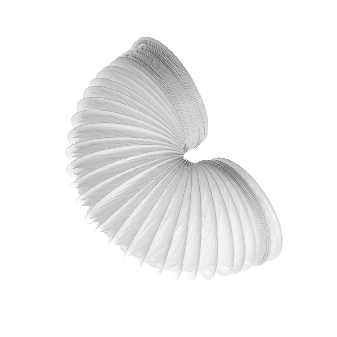 Ø 160mm Conduit d'air Flexible pour Hotte de Cuisine, Climatiseur, Hotte Aspirante, Sèche-linge - 3m Tuyau d'évacuation - Conduit de Ventilation - PVC