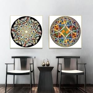 M.C. Escher Vlinders Poster M.C. Escher Prints M.C. Escher Canvas Schilderij Abstracte Kunst aan de Muur Moderne Home Decor Foto’s 50x50cmx2 Geen Lijst