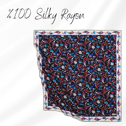 Hijab Scarf for Women | Lightweight Hair Scarves Islamic Turban | 35" - 35" Silk Like Head Scarfs Seasonal Shawl3