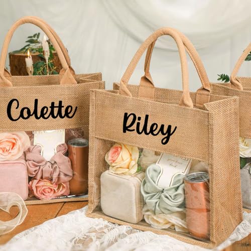 Bolso Tote personalizado para damas de honor miniatura 6